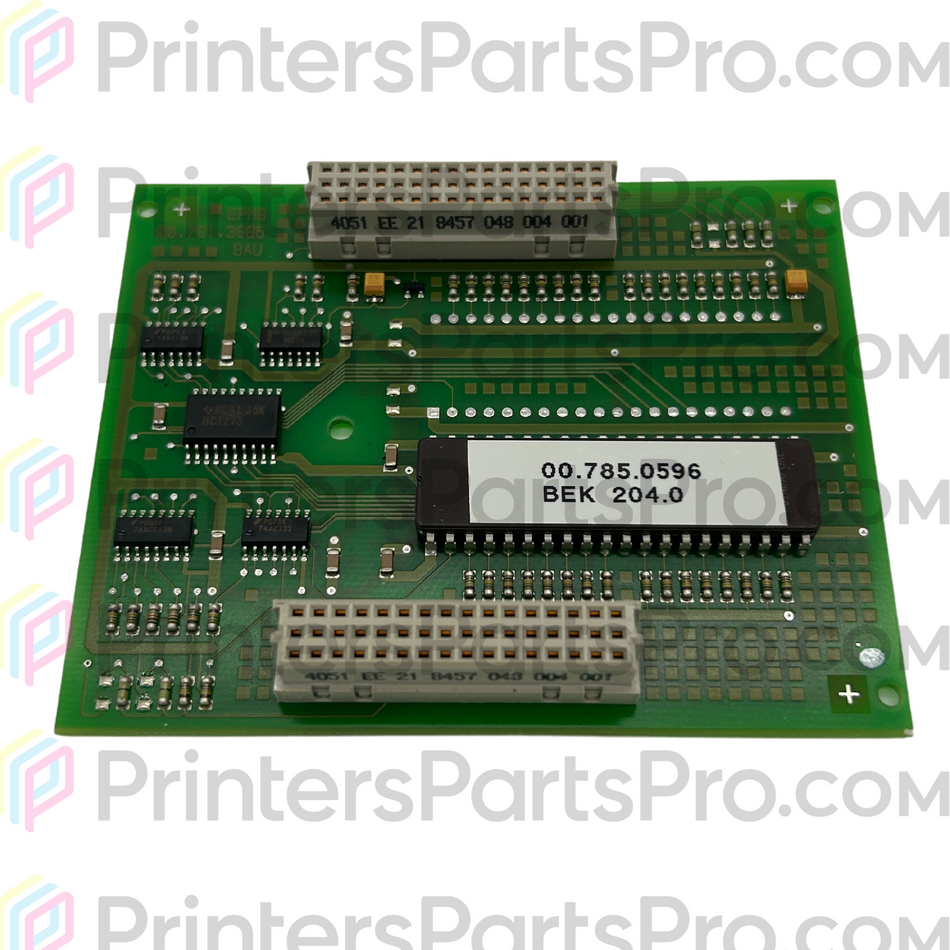 00.785.0596 Tarjeta BEK para Heidelberg SM52, SM74, SM102, CD102 - Parte Original