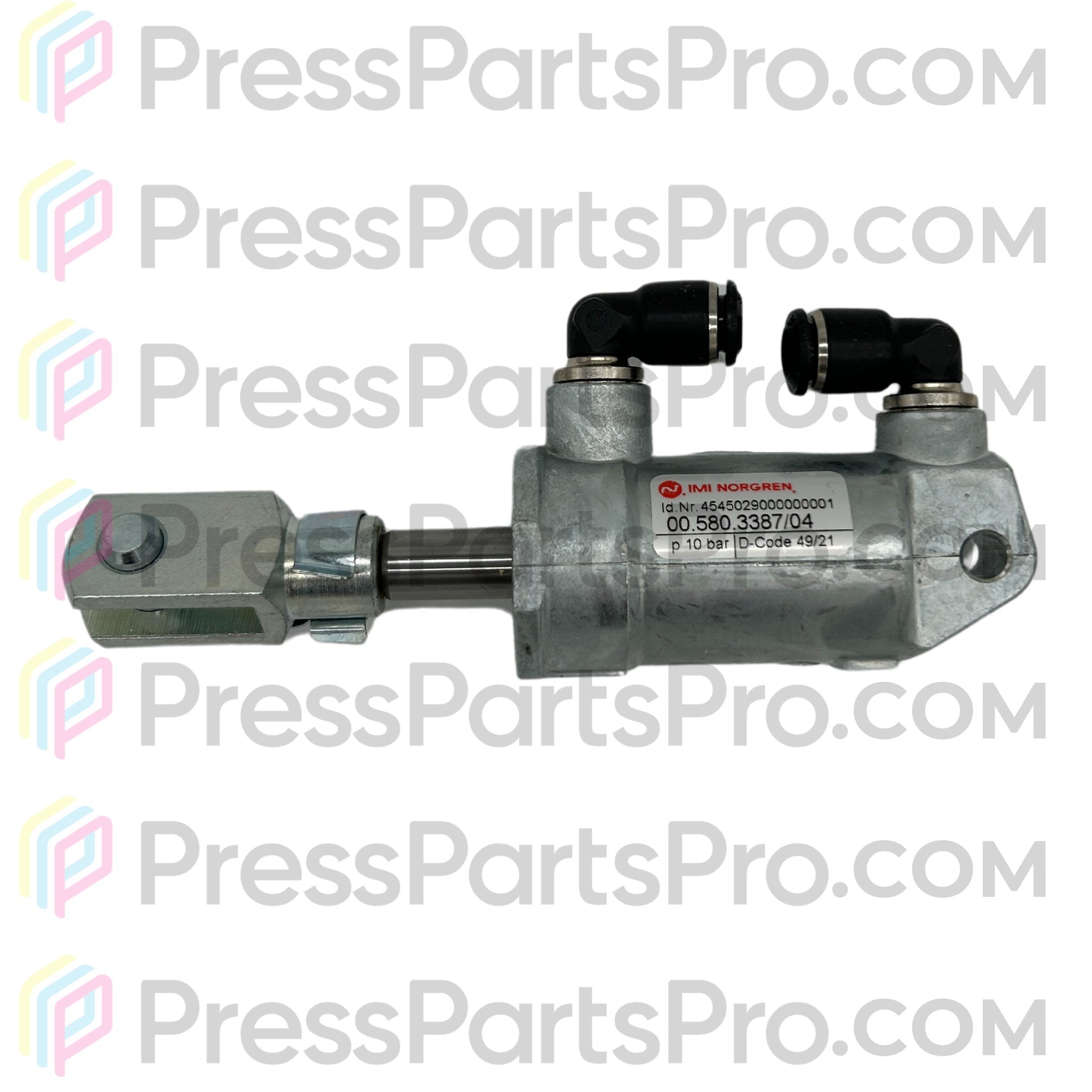 00.580.3387 Pneumatic Cylinder for Heidelberg SM102, CD102 - Original Part - Press Parts Pro