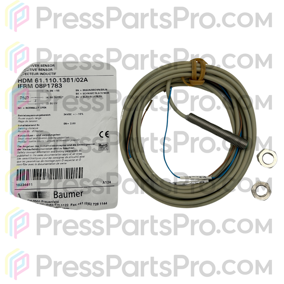 61.110.1381 Sensor de proximidad alimentador para Heidelberg CD102, SM102 - Parte Original