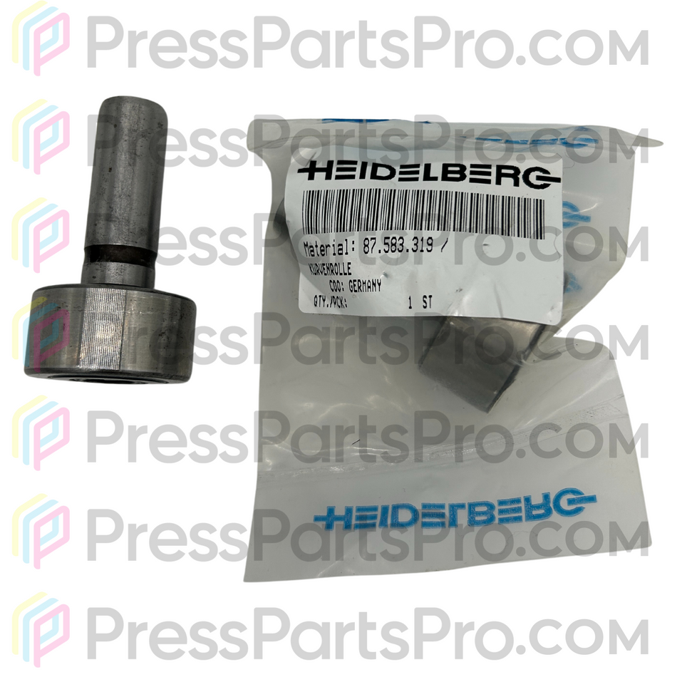 87.583.319 Cam Follower Roller for Heidelberg SM102 Perfector - Original Part