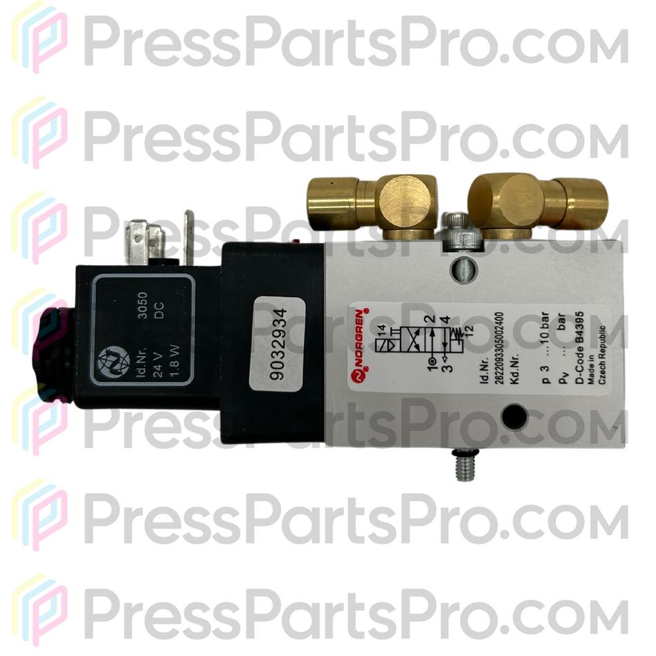 98.184.1051 Solenoid Valve for Heidelberg SM102, CD102 - Original Part